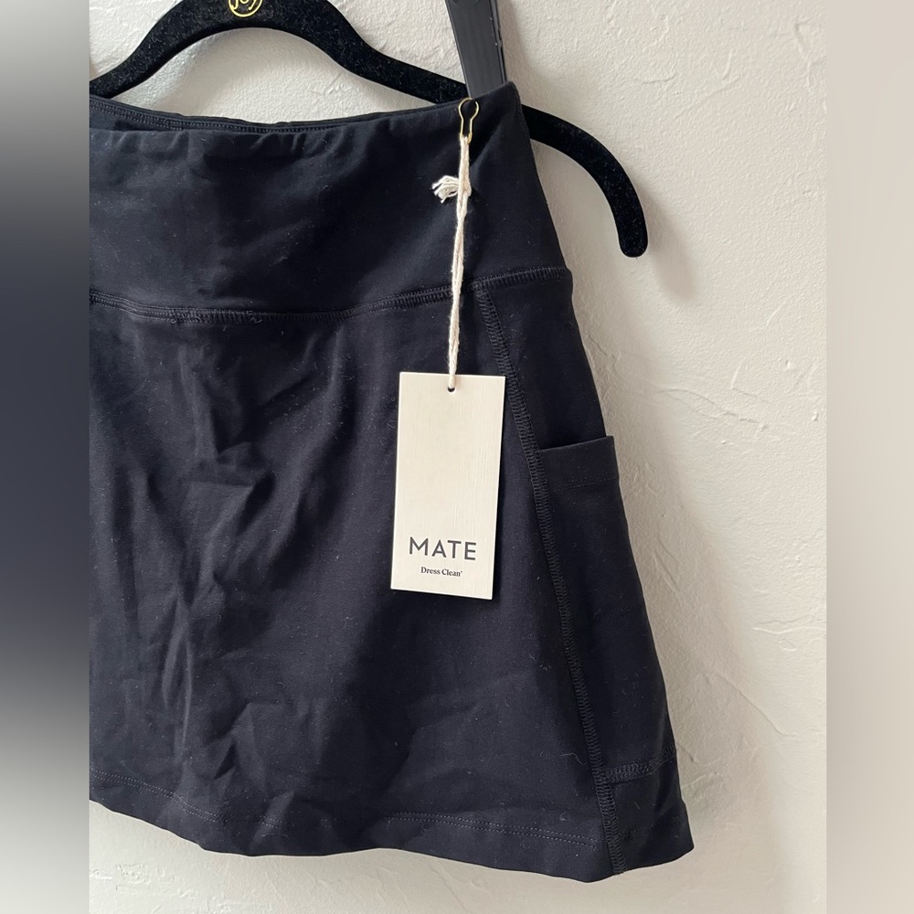 MATE THE LABEL ORGANIC STRETCH SKORT JET BLACK S - Picture 6 of 7